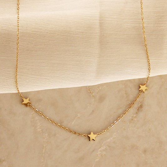 Three Star Necklace
