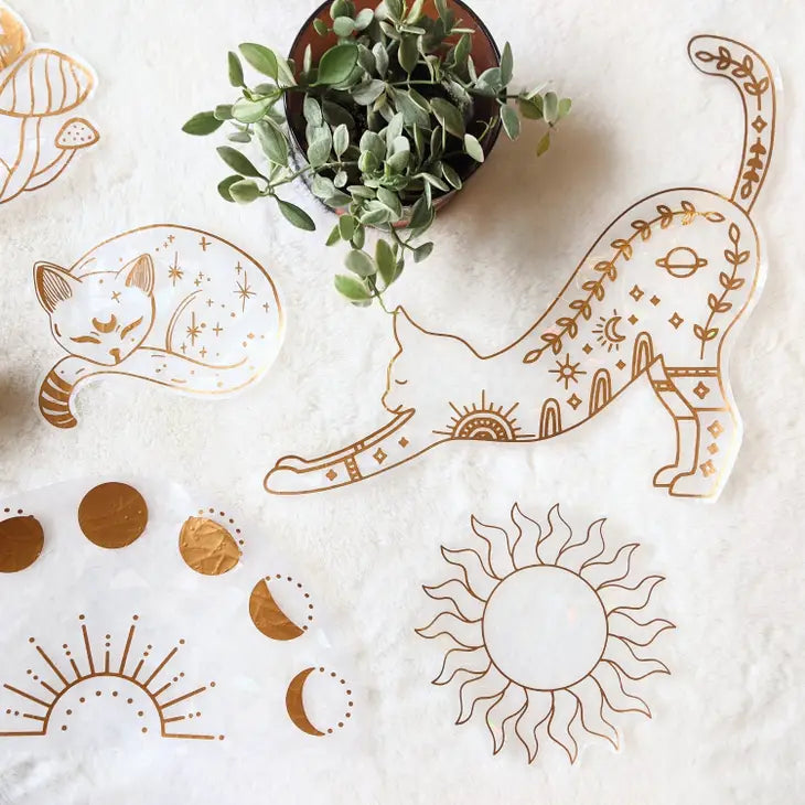 Prismatic Kitten - Cat Stretching Suncatcher