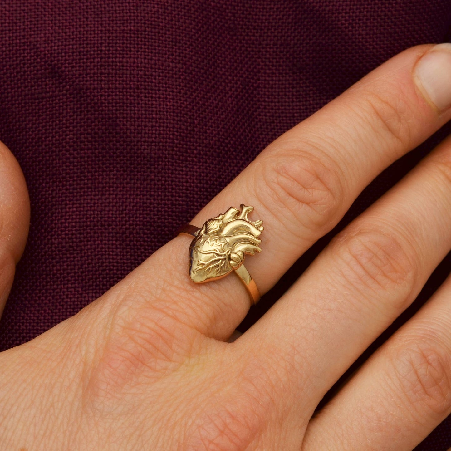 Sterling Silver or Bronze Adjustable Stingray Ring