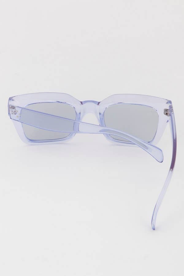 Bright Transparent Square Sunglasses