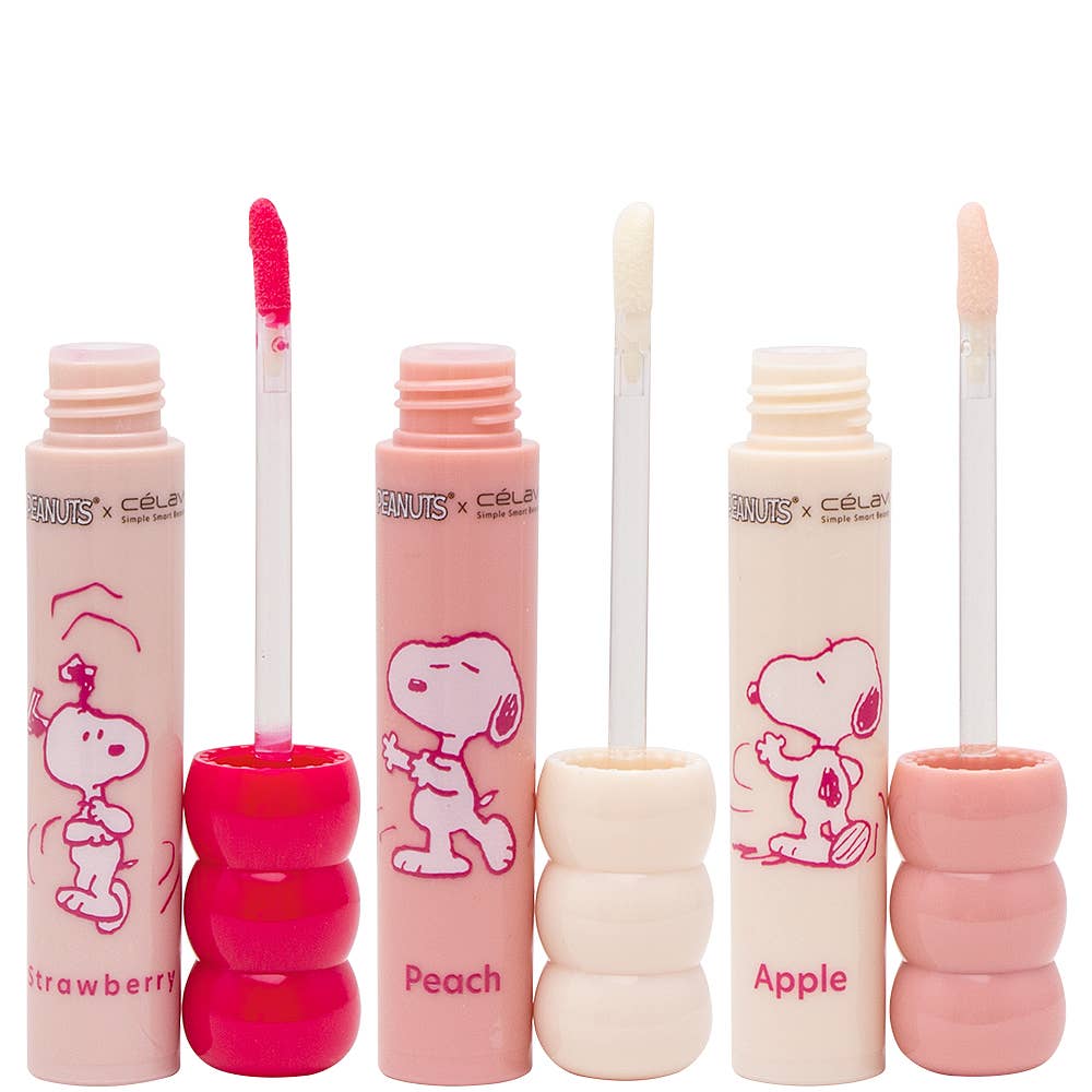 CELAVI X PEANUTS 3PC SMOOTHING LIP OIL 2 UNITS , P 60100