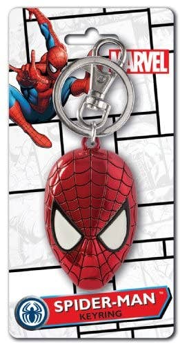 Spider-Man Mask Marvel Comics Large Pewter Keychain