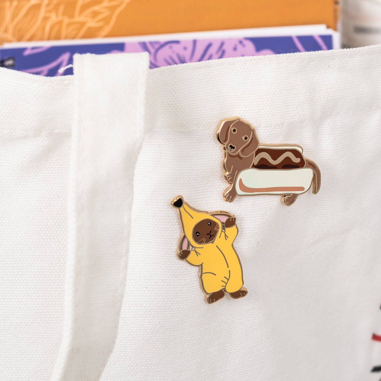 Banana Bunny Enamel Pin