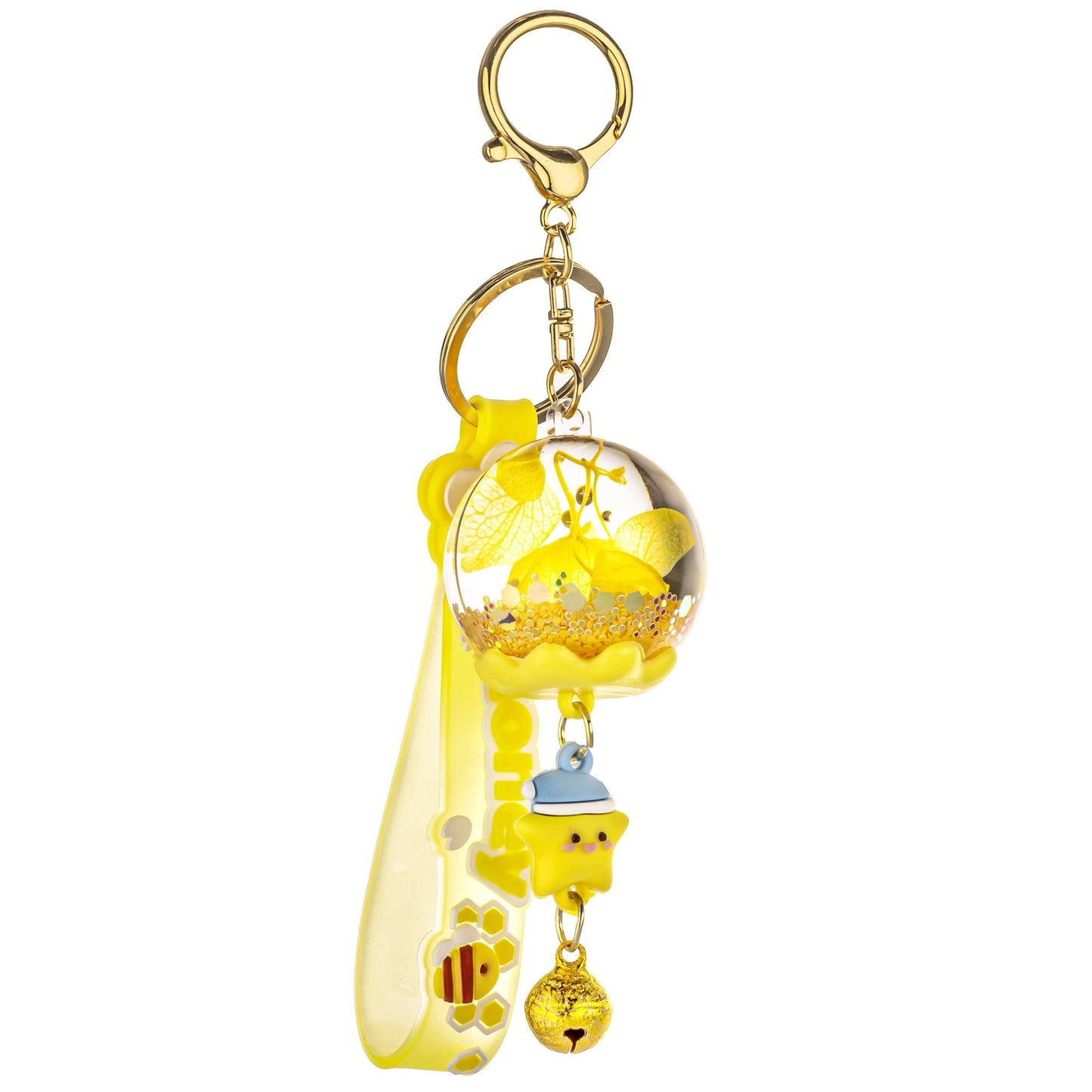 Round Lantern Liquid Effect Sensory Keychain