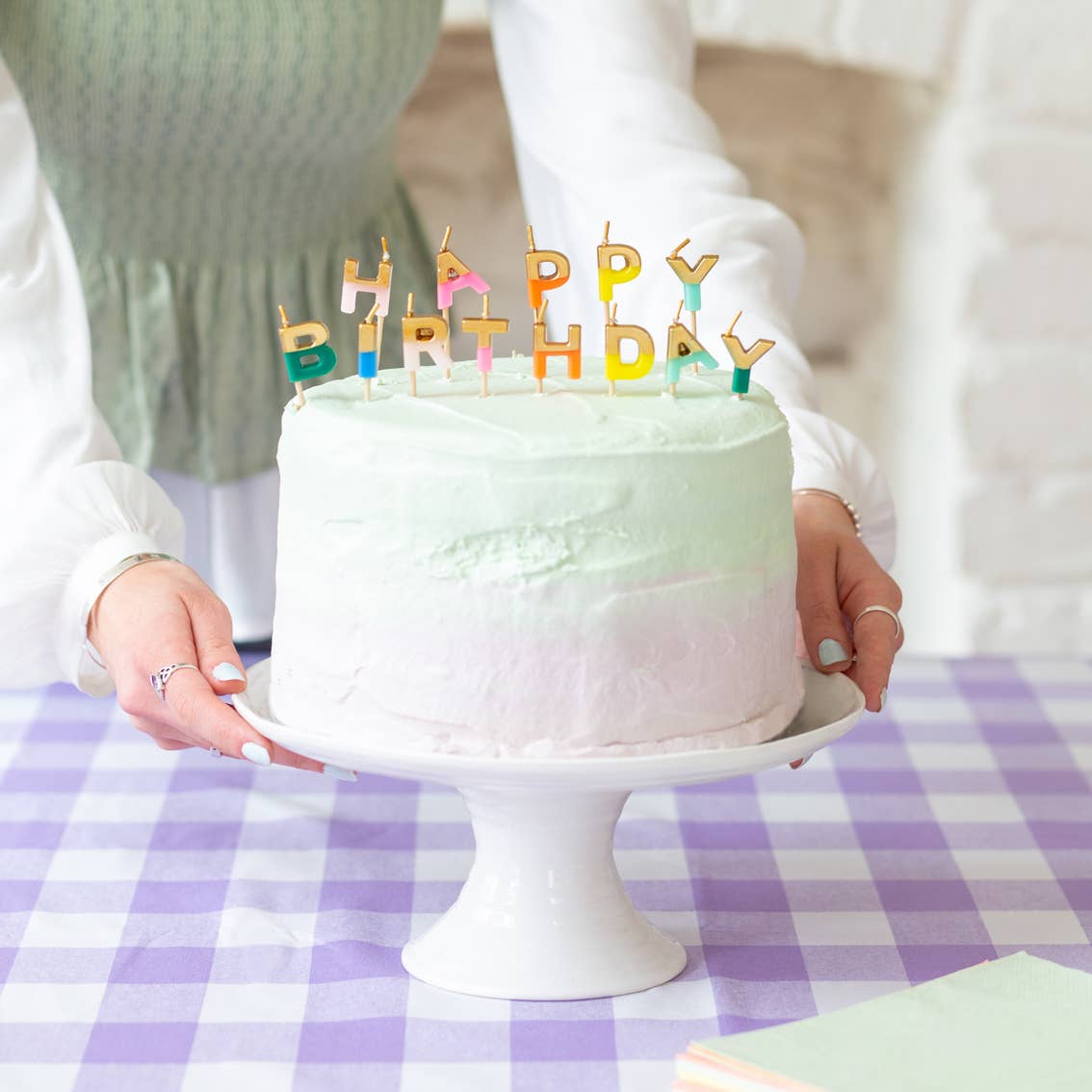 Rainbow Happy Birthday Candles | Birthday Party |