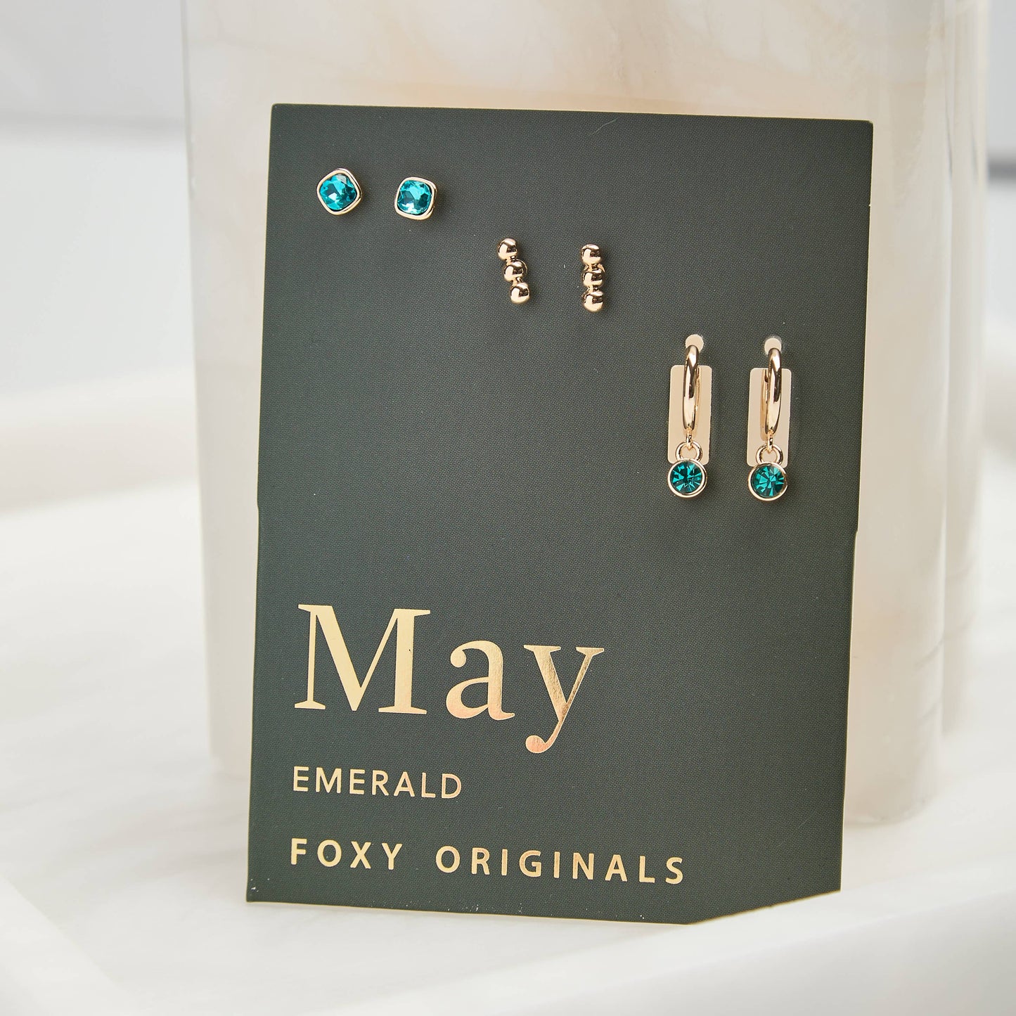 May Birthstone Earrings