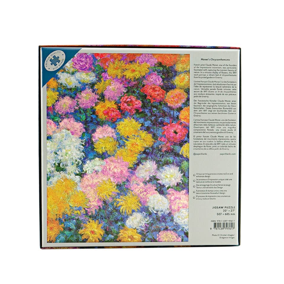 Monet's Chrysanthemums 1000 Piece Jigsaw Puzzle by Paperblanks (Monet's Chr