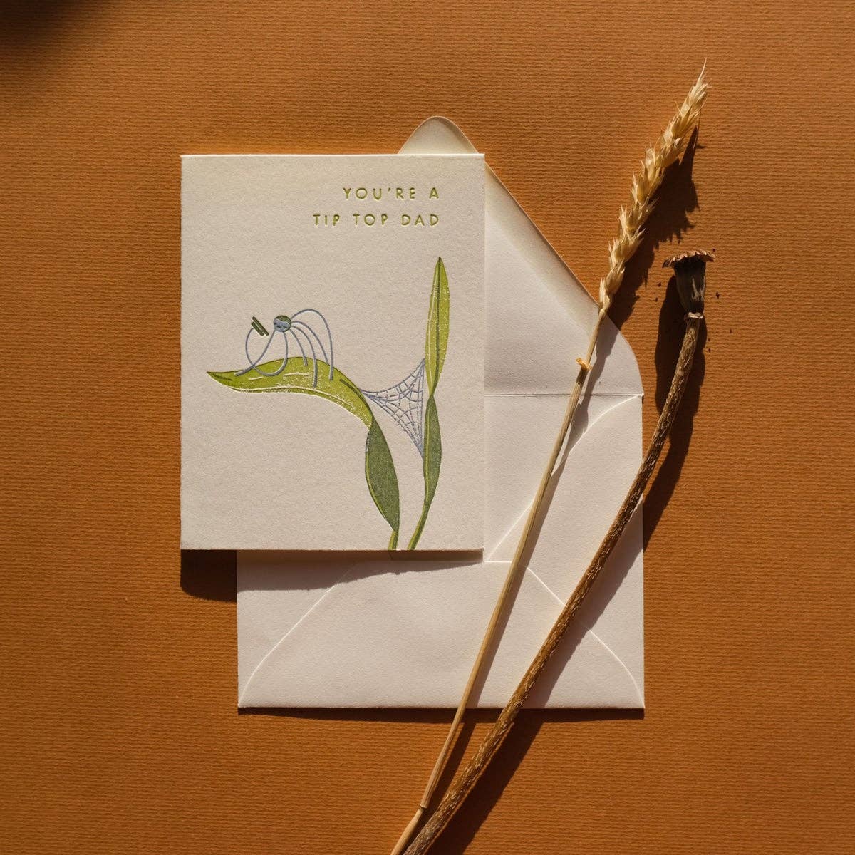 Tip Top Dad | Father's Day | Letterpress Card