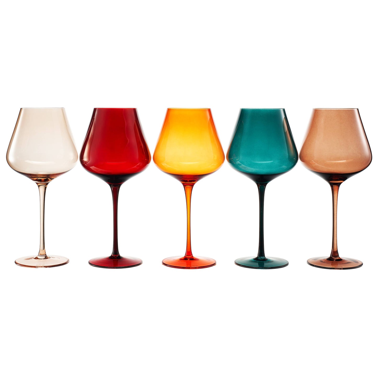 Colors of Amsterdam, City Wine Glasses | 5 Set, 20 OZ