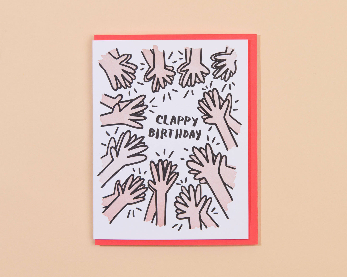 Clappy Birthday Letterpress Greeting Card