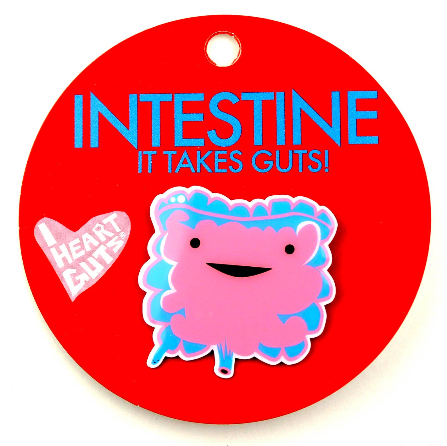 Intestine Lapel Pin - It Takes Guts