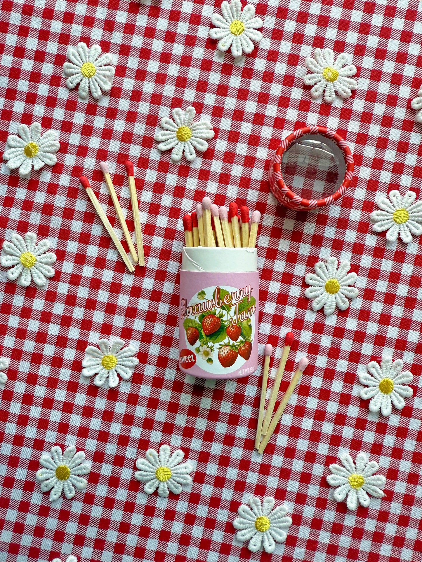 Strawberry Jam Match Jar
