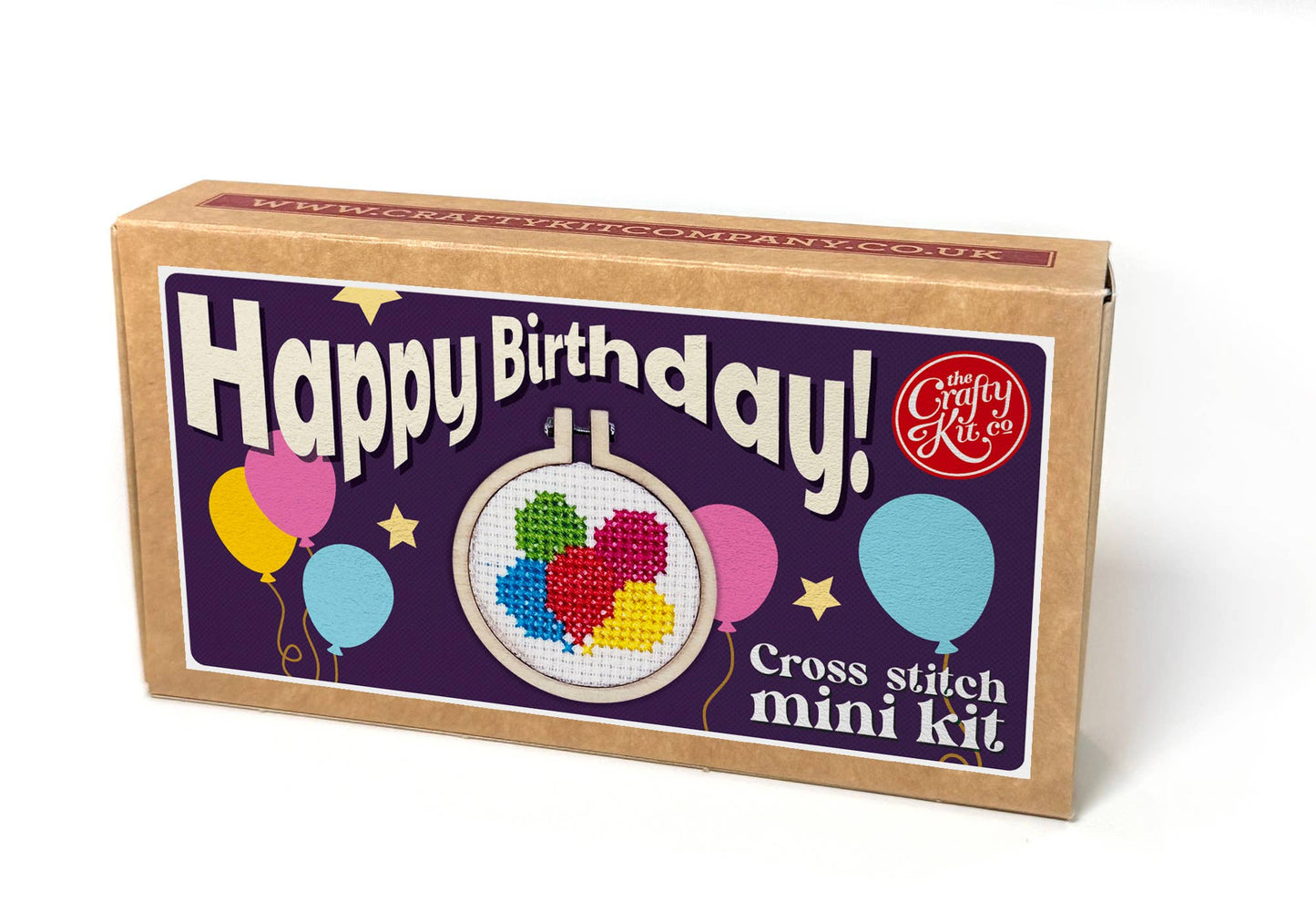 'Happy Birthday!' Mini Matchbox Cross Stitch Kit
