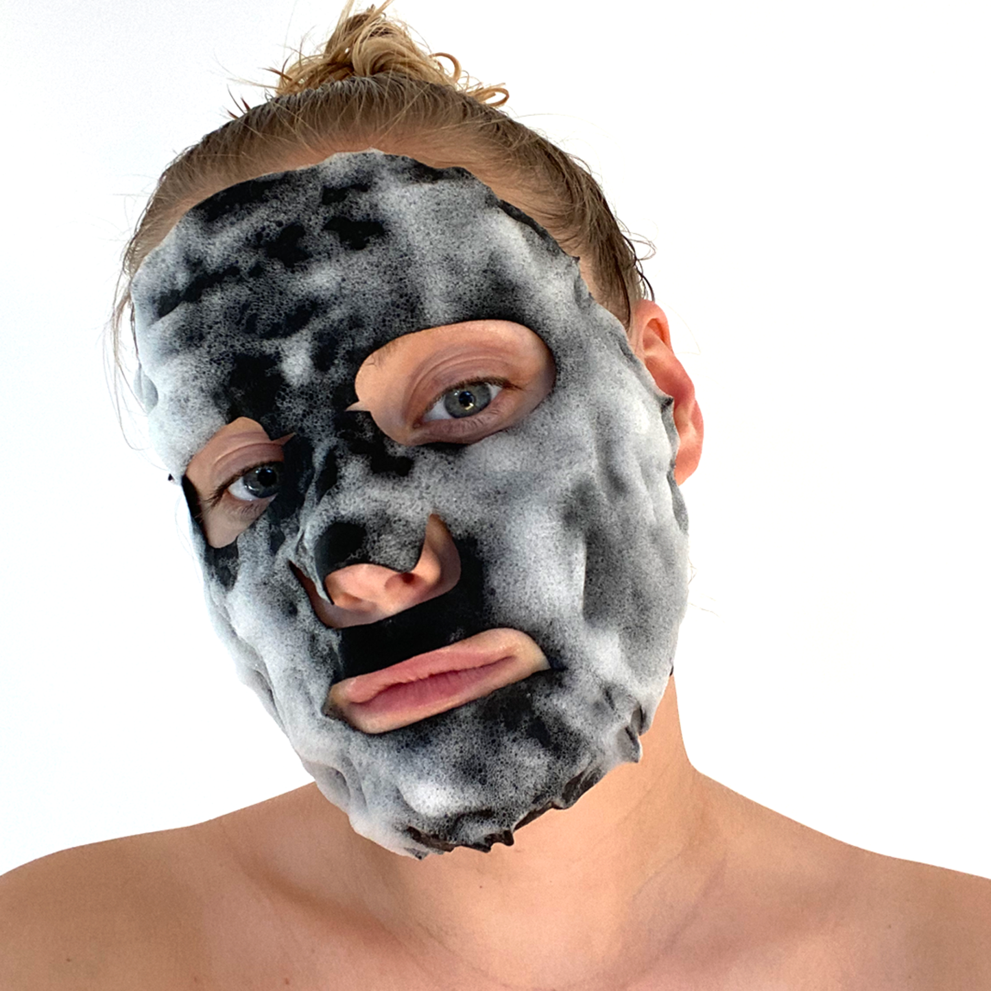 DETOXIFYING Bubbling Cleansing Charcoal Sheet Mask - Vegan