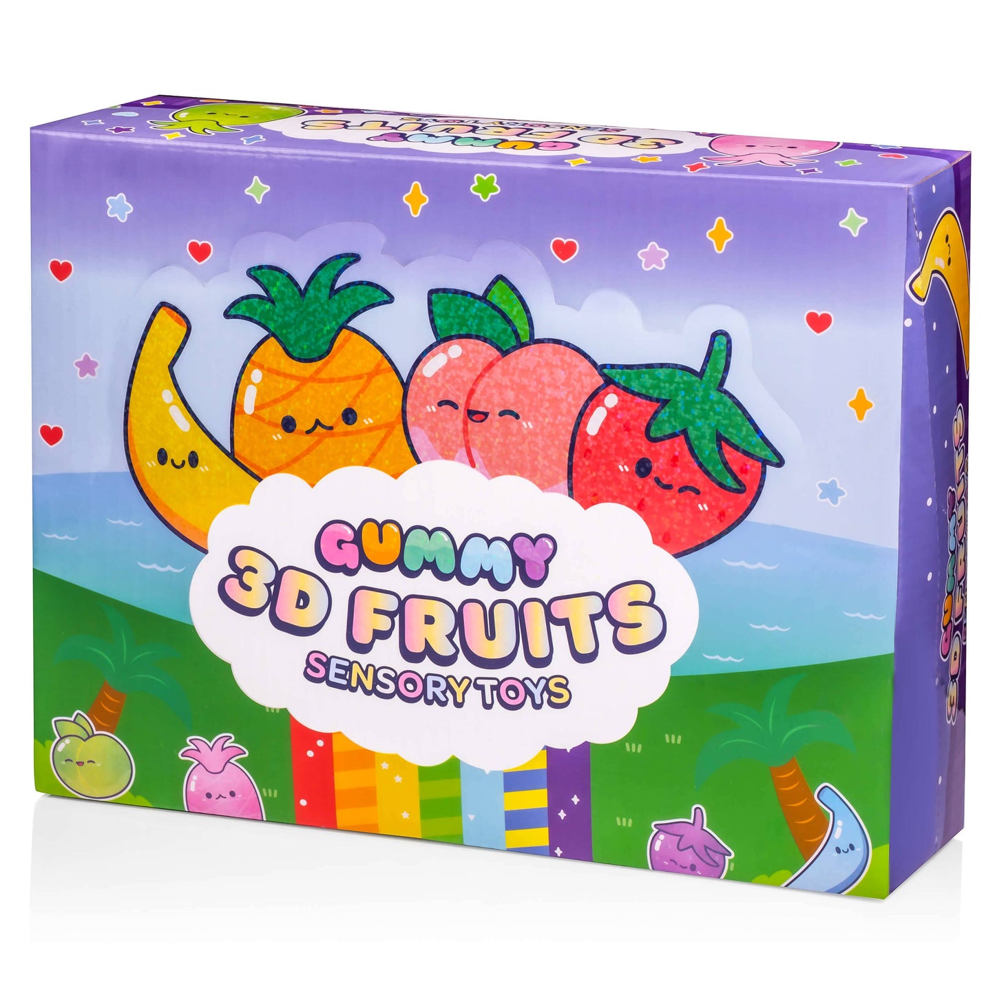 Grape Gummy 3D Fruits Sensory Squishy Toy