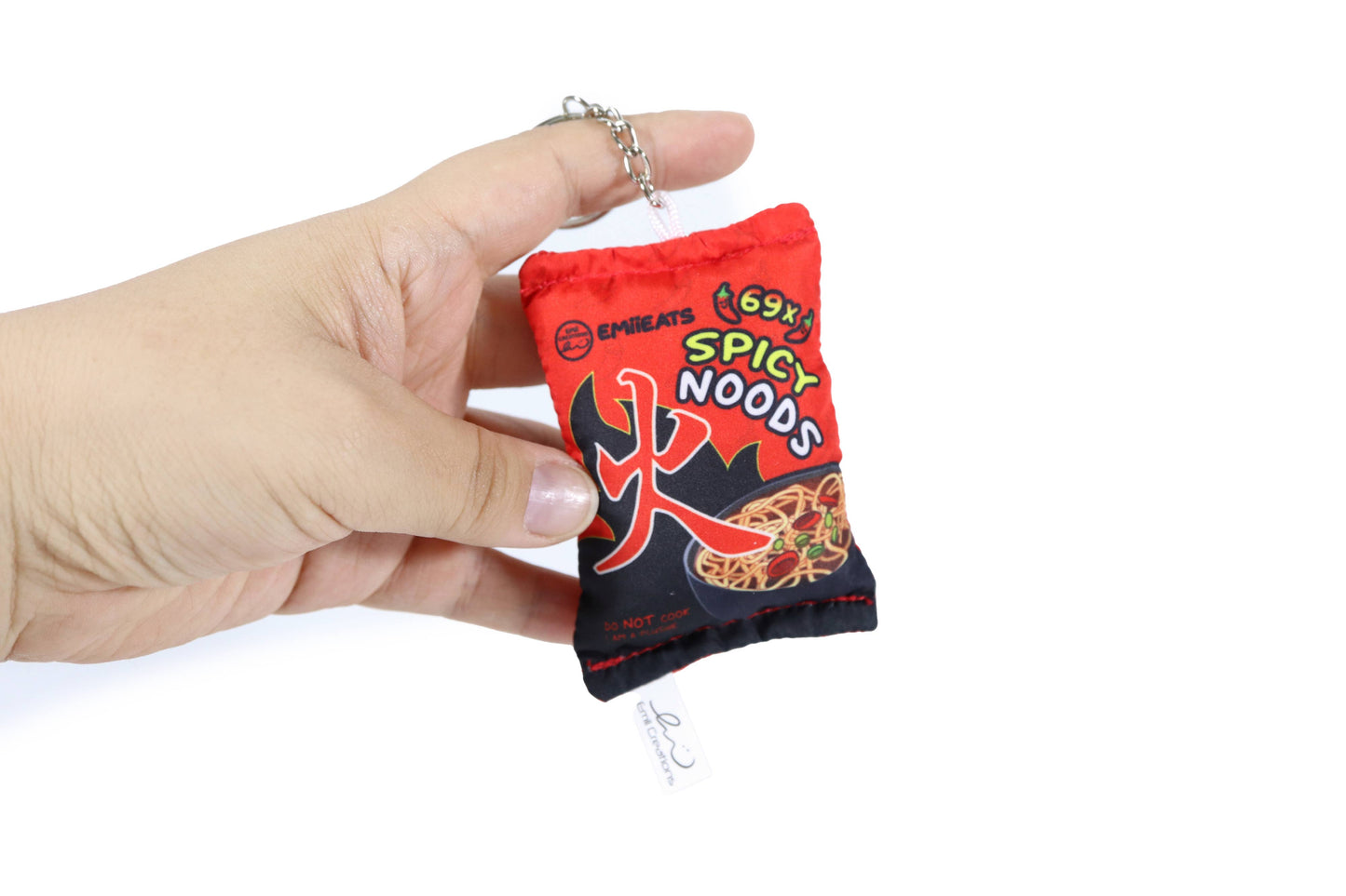 Tiny Spicy Noods Plush Keychain