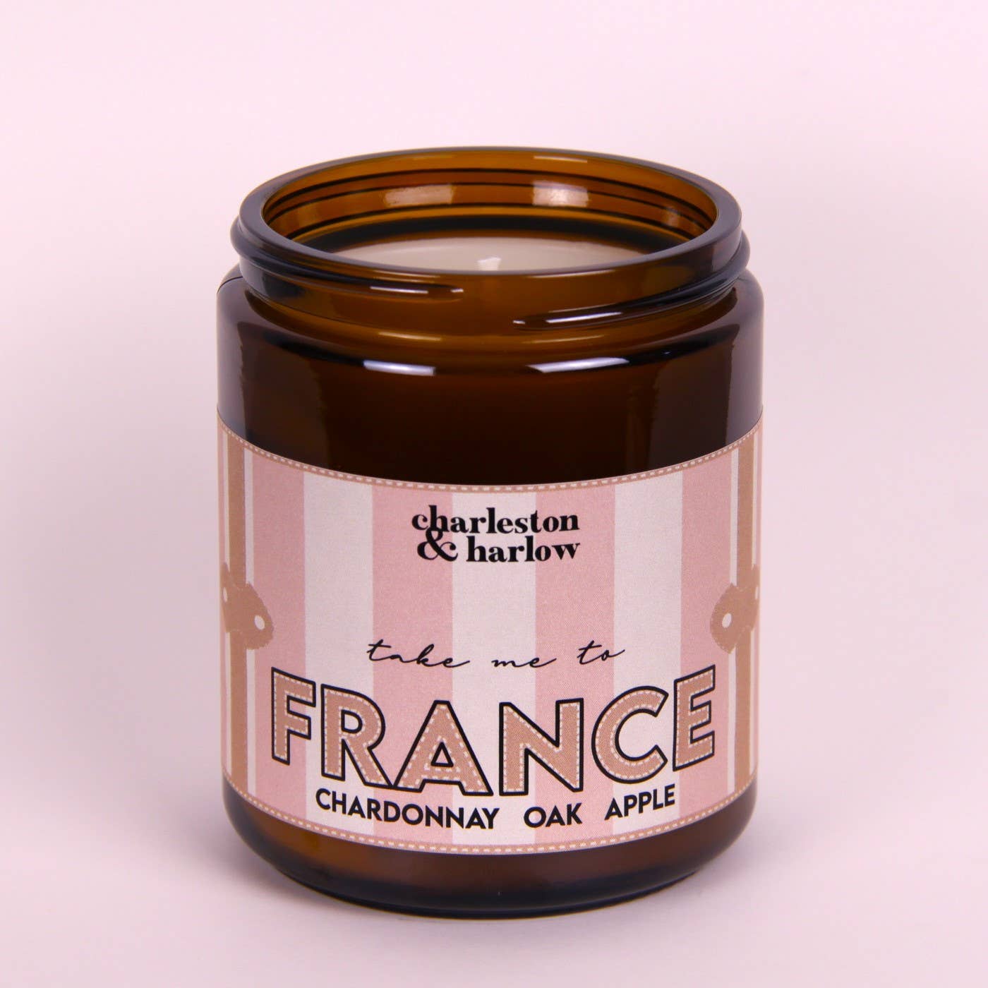 FRANCE: Chardonnay, Apple + Oak 8oz Soy Candle FERNWEH