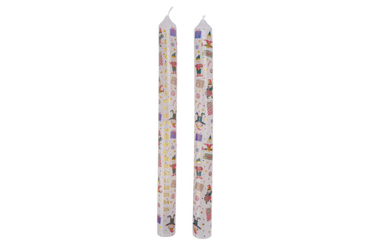 Christmas Santa's Workshop PK2 Advent Candles