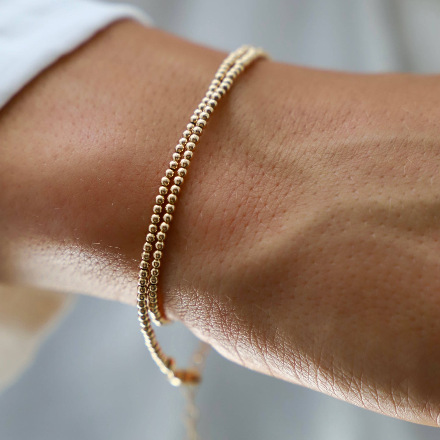 GOLD FILLED DOUBLE WRAP BRACELET