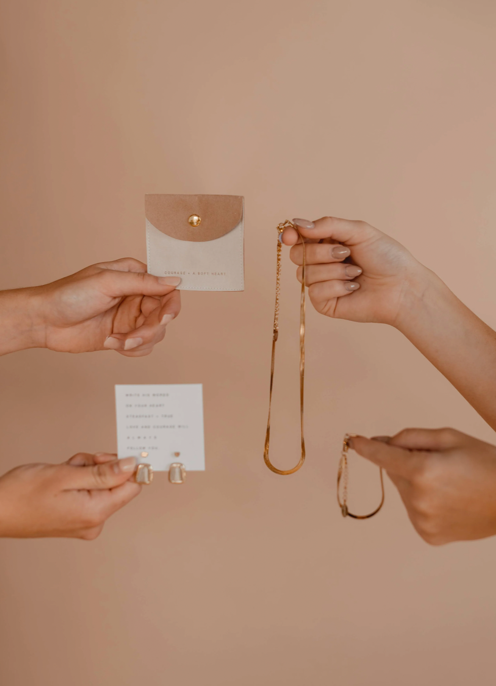 Courage + A Soft Heart Earring Set