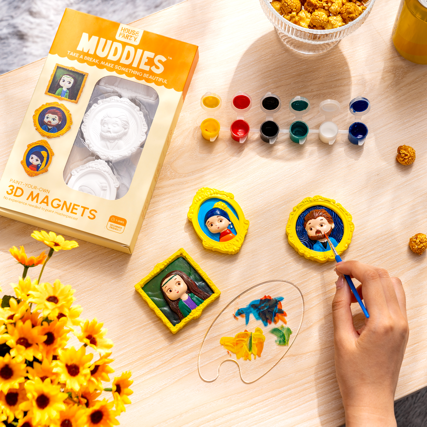 Muddies™ 3D Magnet Painting Kit — Iconic Portraits