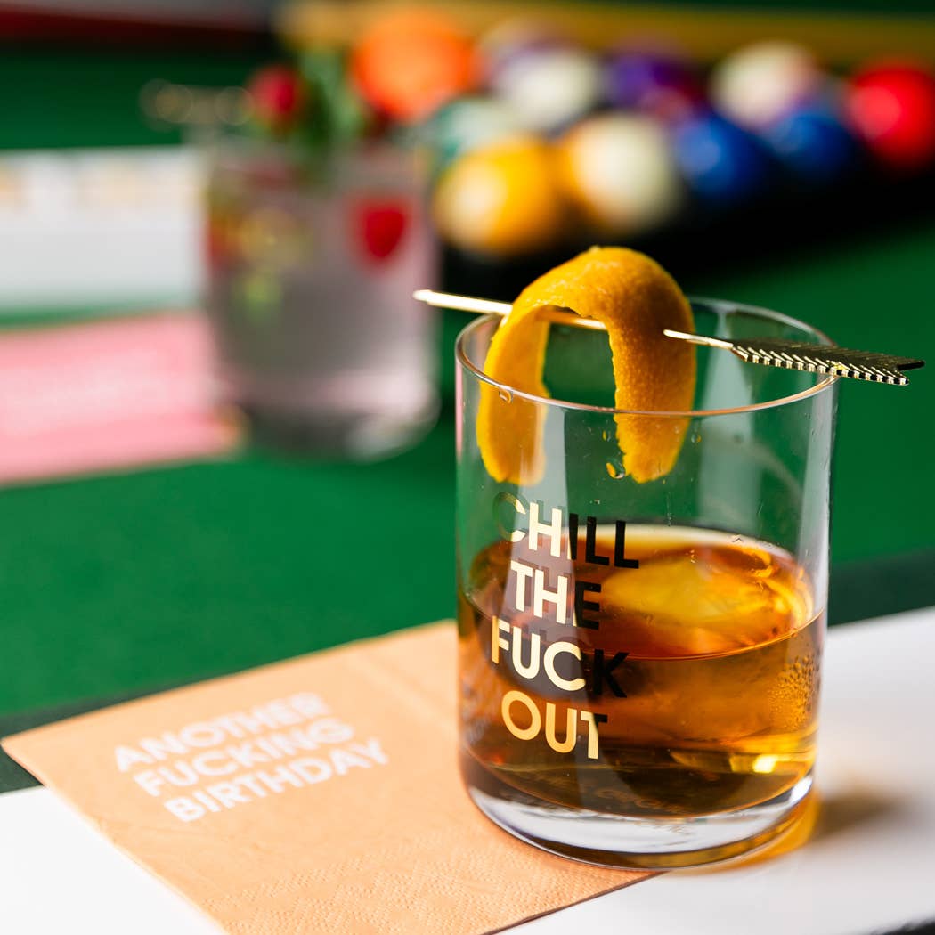 Another Fucking Birthday - Orange Cocktail Napkins