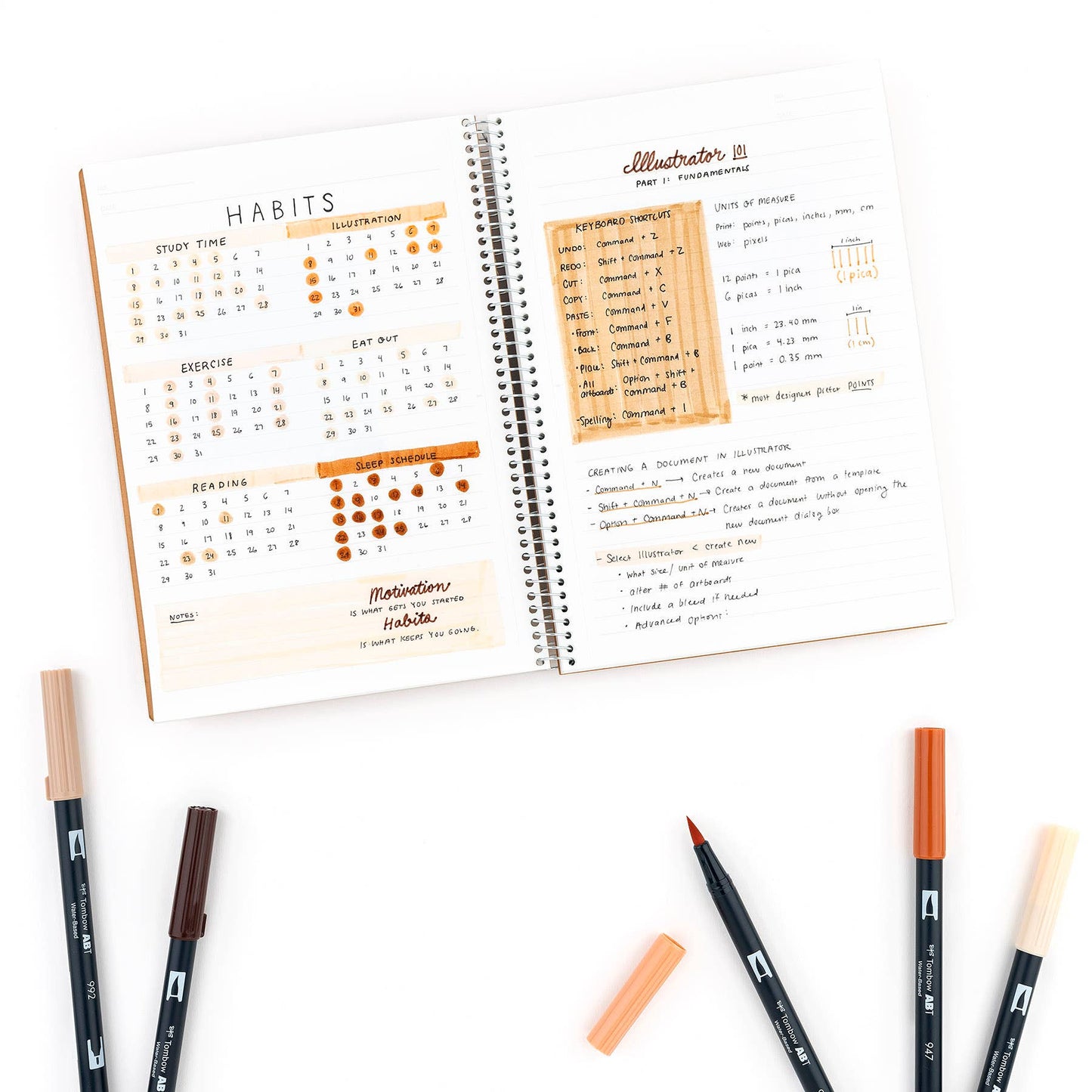 Dual Brush Pen Art Markers: Portrait - 10 Pack