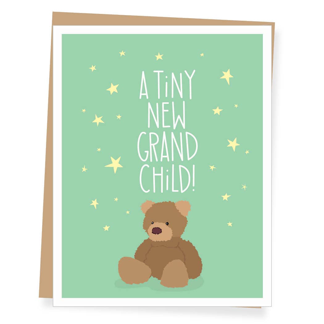 Teddy Bear New Grandparent Congratulations Card