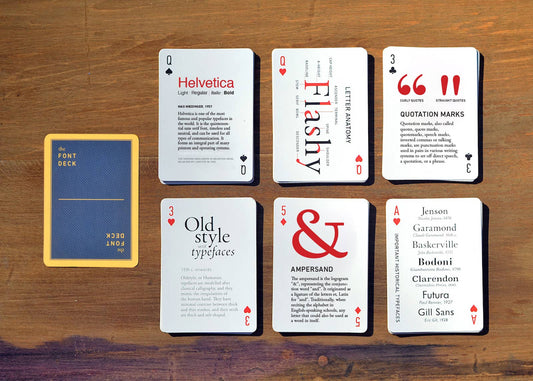 The Font Deck: Playing Cards about Typography