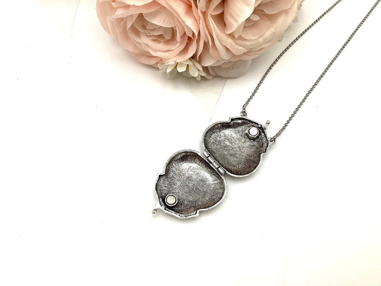 French Victorian Silver Purse Locket, Tea Party favors