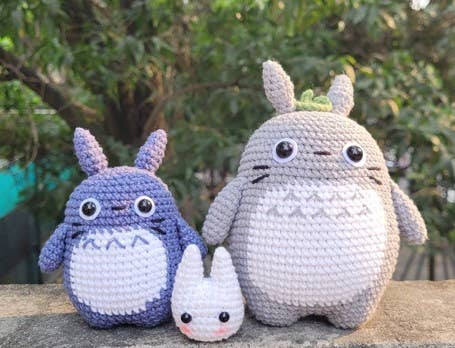 Cute Crochet My Dearest Neighbor Totoro Plushie, Stuffed Toy