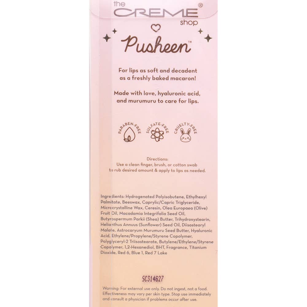 THE CREME SHOP PUSHEEN MOISTURIZING MACARON LIP , PULI 4674
