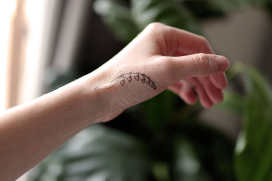 May Birth Flower - Lily of the Valley Temporary Tattoos