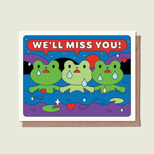 We'll Miss You Greeting Card - Front & Company: Gift Store