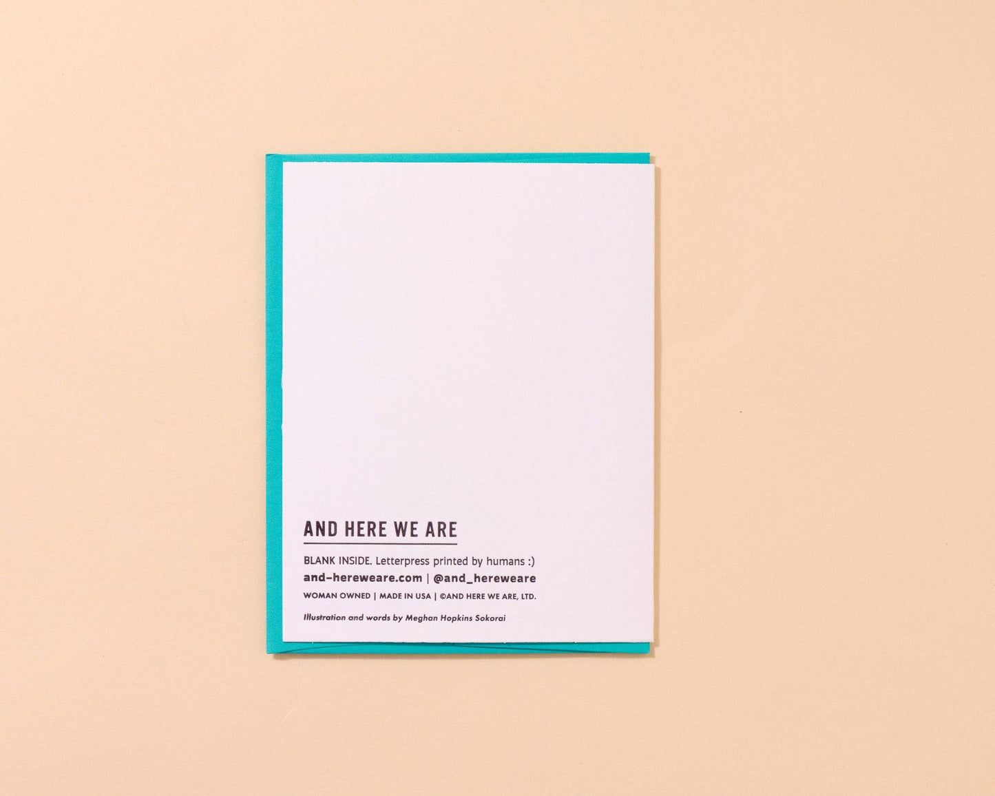 Funny Letterpress New Home Greeting Card - Perfect Fit
