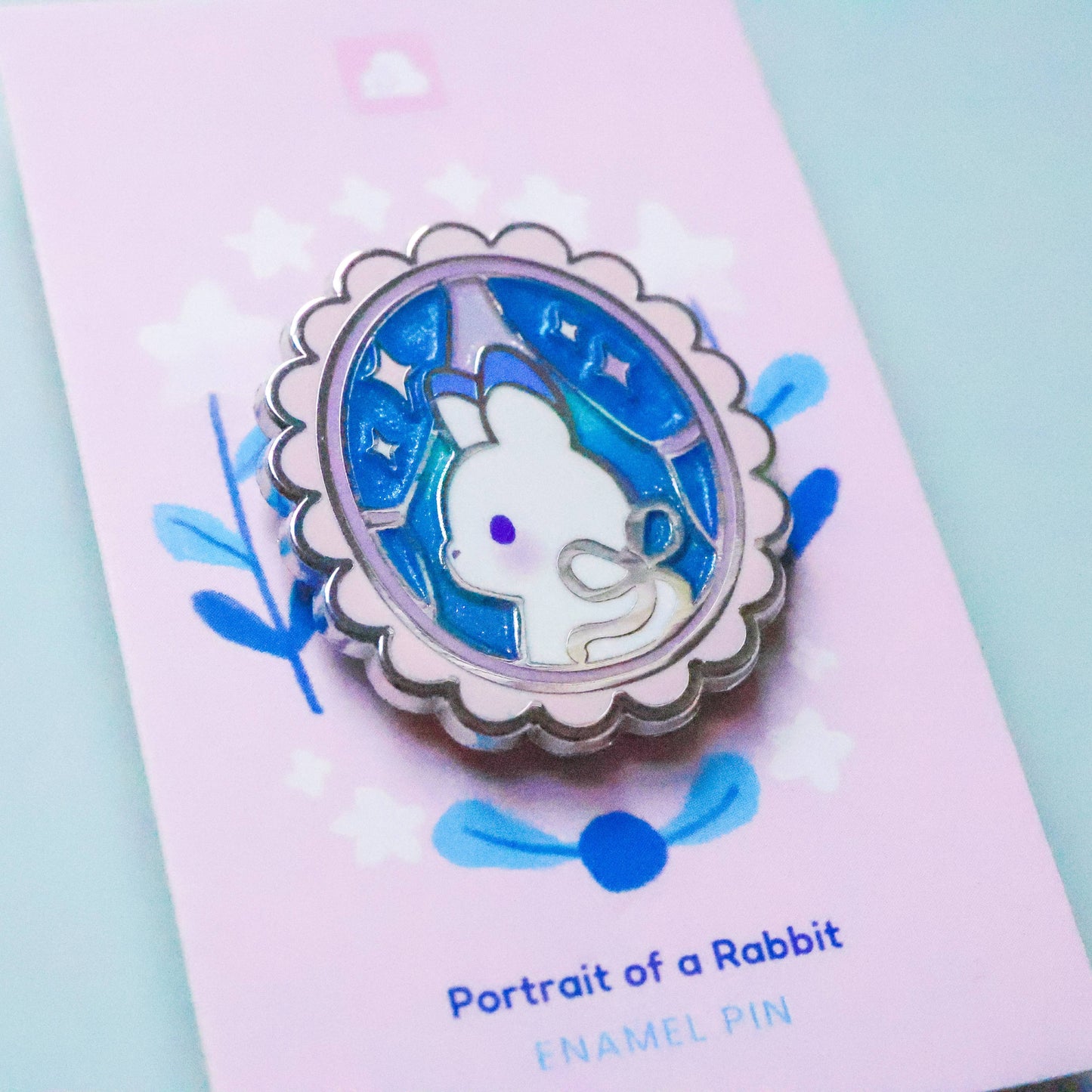 Enamel Pin - Portrait of a Rabbit