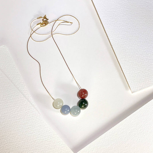 WOLCOTT bead necklace (horizon)