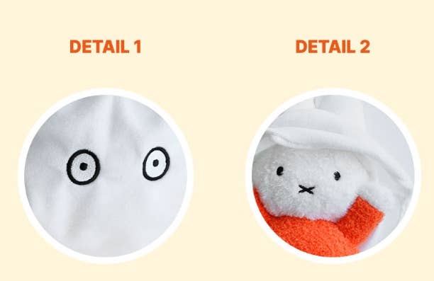 Limited Miffy Ghost Play Transform Plush Deco Toy