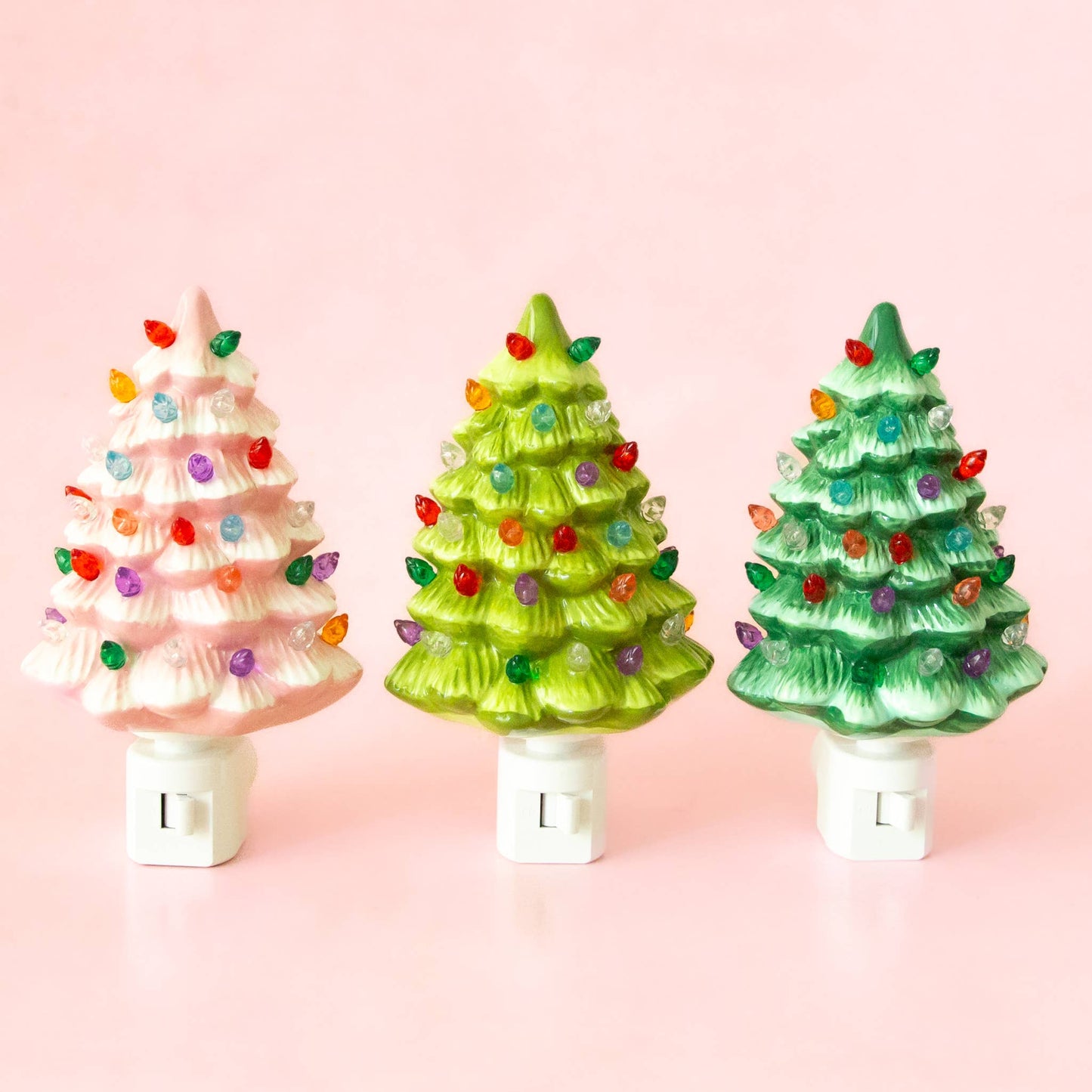 Vintage Tree Night Light | Retro Green