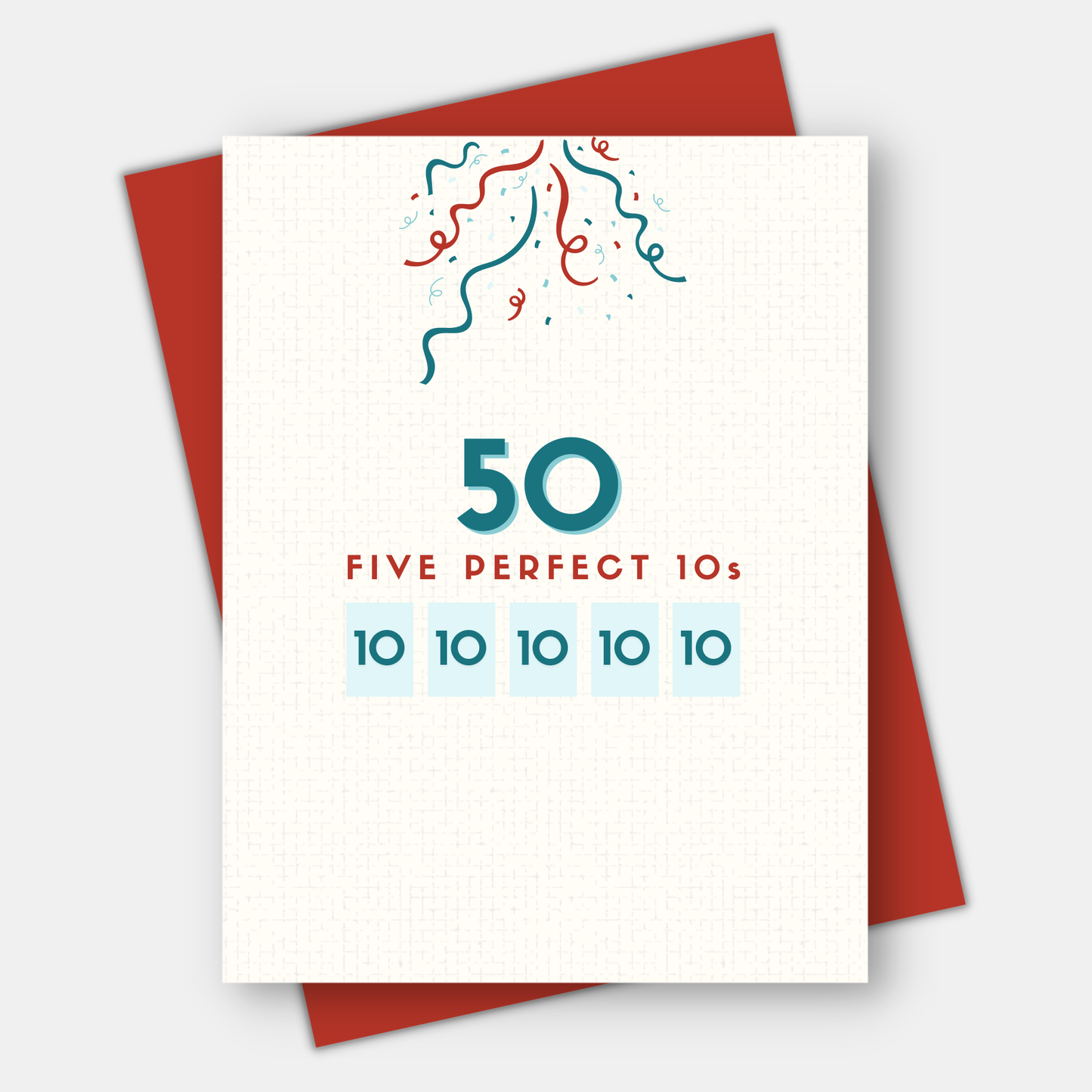 Perfect 10s for 50th, 60th, 70th, 80th, 90th, 100th birthday