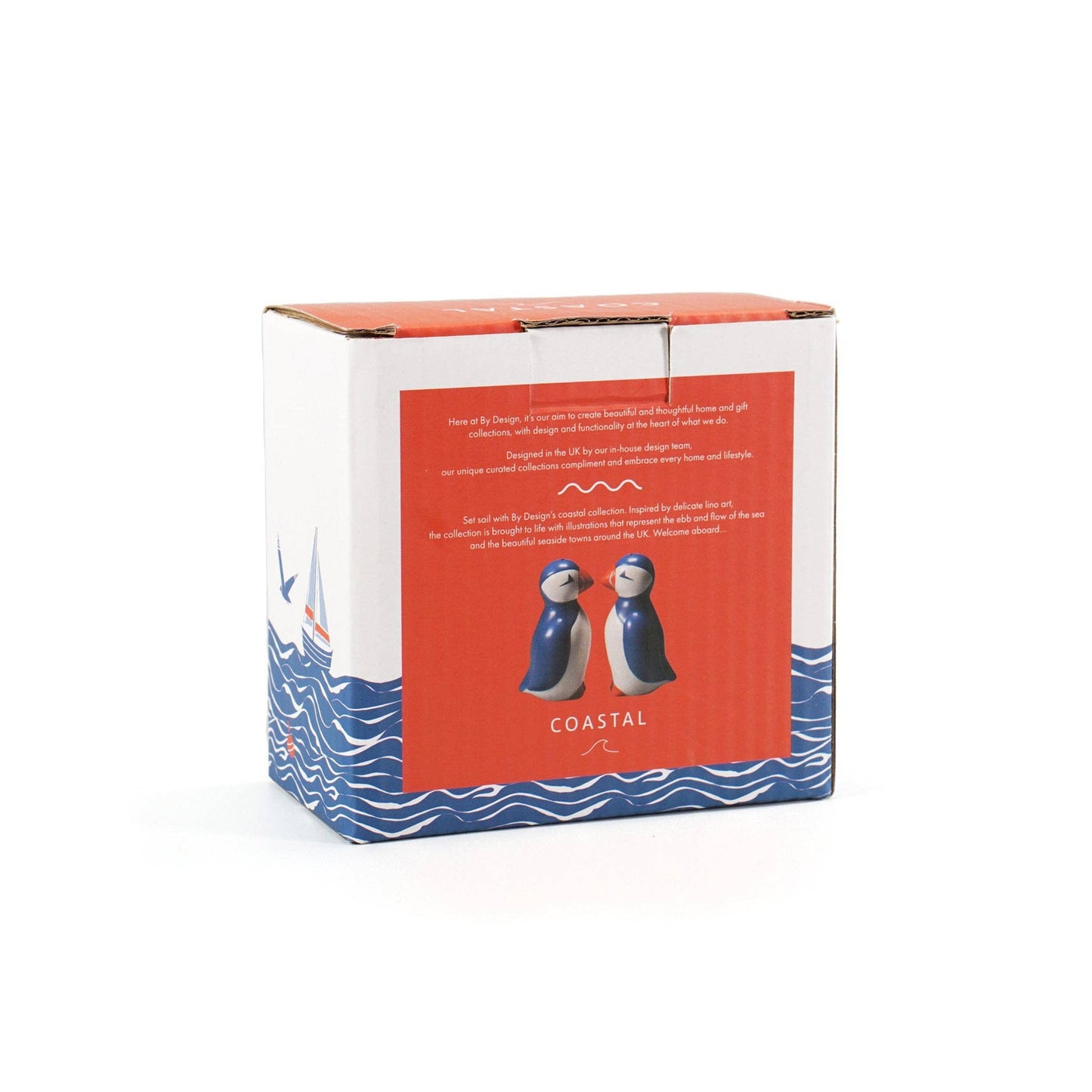 Ceramic Salt & Pepper Shakers Coastal Puffins