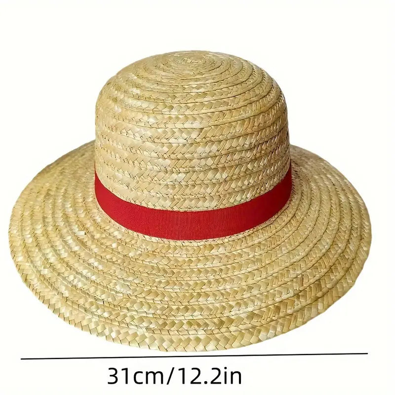 Unisex Round Brim Breathable Straw Hat