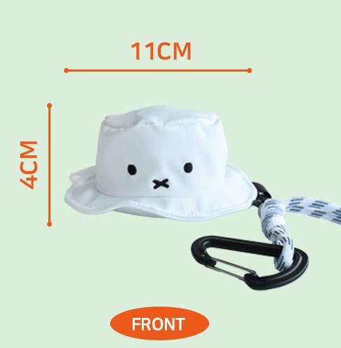 NEW! Miffy Face Hat Pouch Key Bag Holder Charm