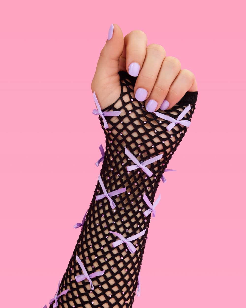 Fishnet Bow Concert Gloves, Birthday Accessory, Bach Party