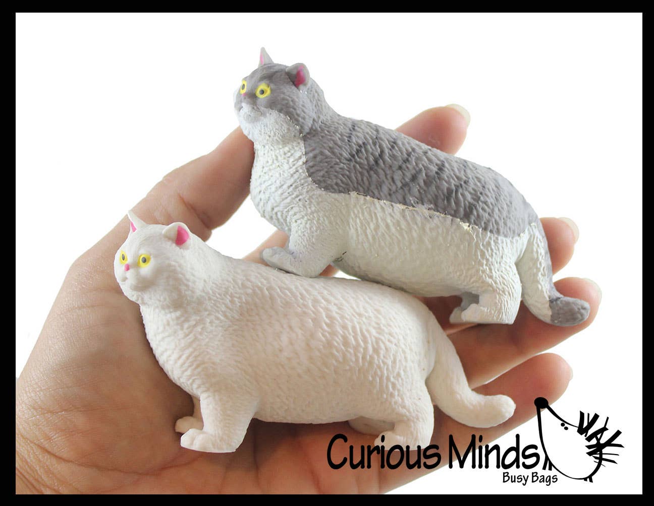 Fat Stretchy Cat Crushed Bead Sand Filled
