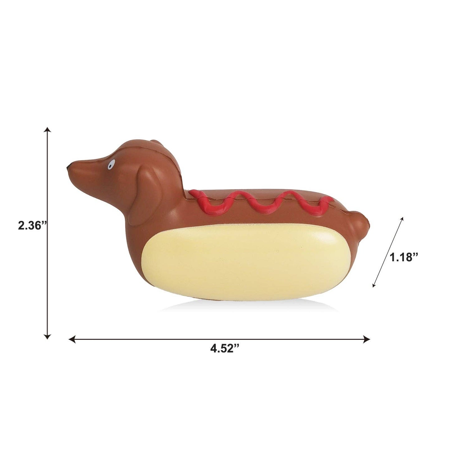 YOBRO Hot Dog PU foam Stress Ball Funny Dachshund Toy