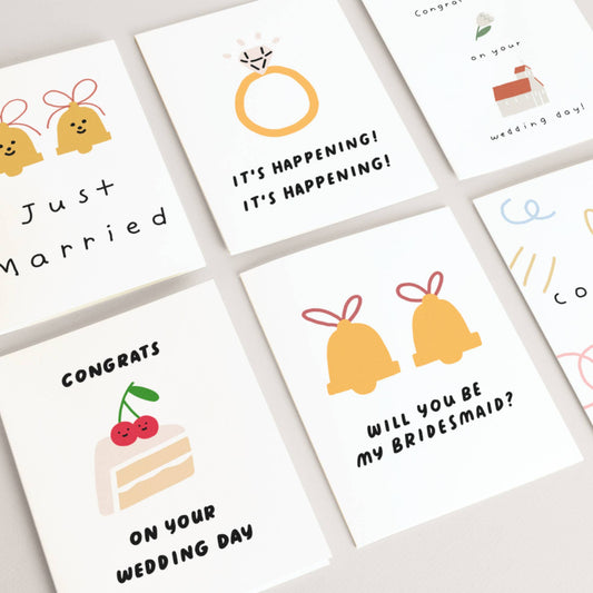 Wedding Card Congrats, Cherry Card