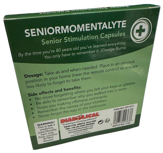 Seniormomentalyte Candy - Stocking Fillers, White Elephant, Mothers Day Gifts