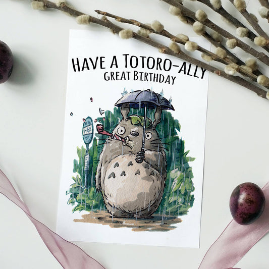 "Tot-orally Great Birthday" - Anime Japanese Influenced Card