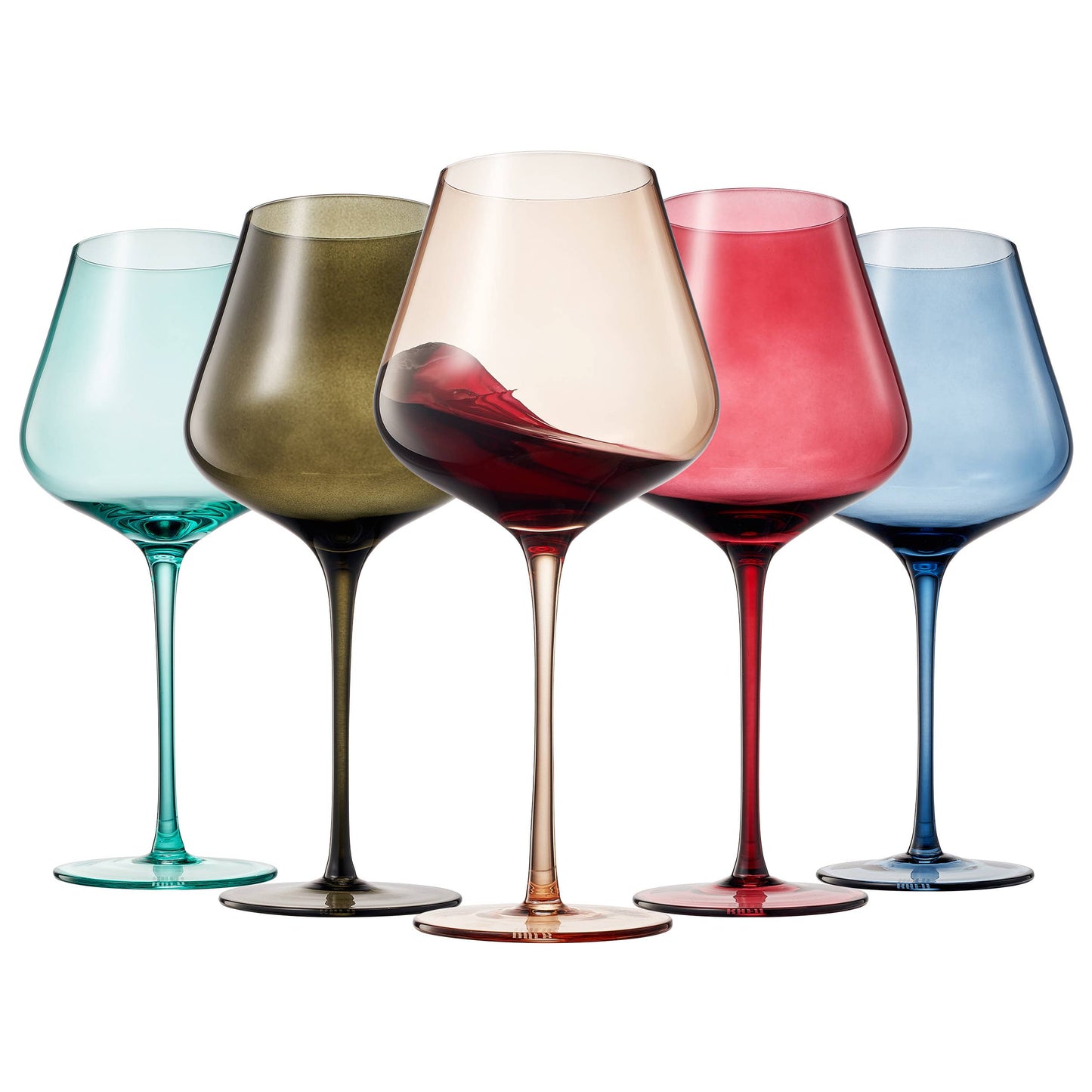 Colors of Rome, Italy City Wine Glassware | Set of 5, 20 OZ